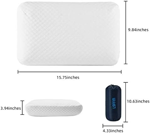 Camping Pillow Lightweight,Easy to Carry,Memory Foam Travel Pillow,Backpacking Pillow,Portable Pillow with Travel Storage Bag,Removable Pillow Cover (White) - Image 5