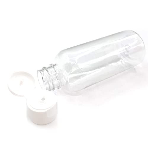 2 Oz Plastic Containers with Lids, Clear Travel Bottles for Toiletries Shampoo Refillable Travel Containers - Set of 25 - Image 9