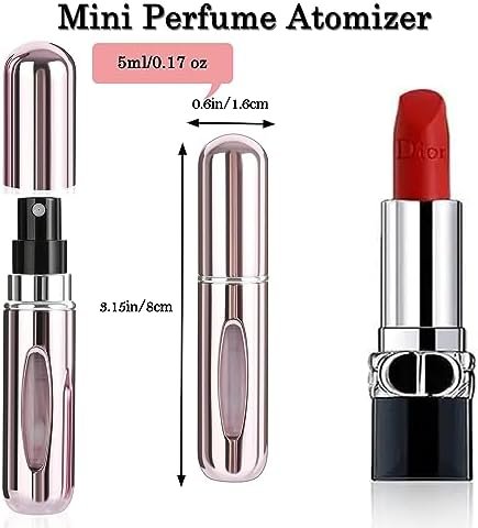 2 pcs Mini Perfume Travel Refillable Bottles-5ml Portable Atomizer Sprayer,Empty Pump Container for Traveling and Outgoing - Image 7