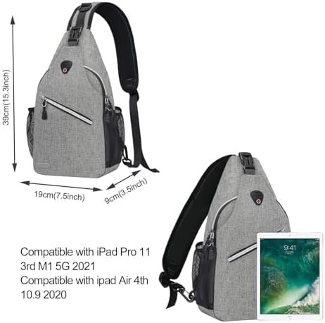 MOSISO Sling Backpack, Multipurpose Crossbody Shoulder Bag Travel Hiking Daypack - Image 4