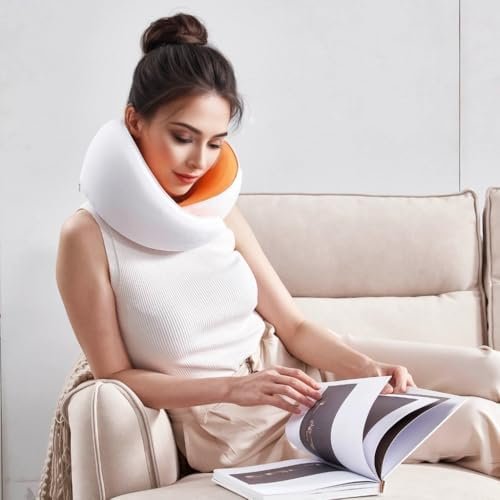 Travel Neck Pillow, Memory Foam Ergonomic Neck Pillow for Travel.Neck Support Travel Pillow for Airplane/Car Trips. Lightweight Design for Neck Pain Relief. Plane Pillow. Neck Travel Pillow - Image 6
