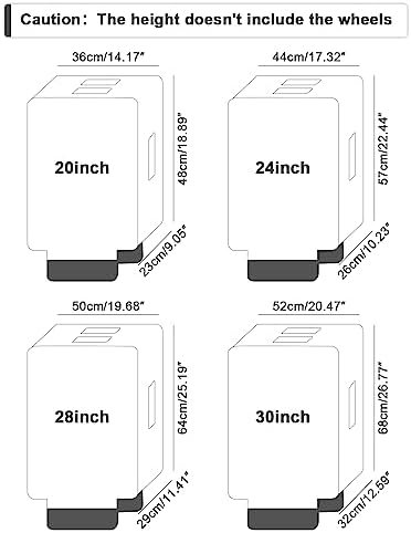 20 inch Clear Luggage Cover for Suitcase Tsa Approved Thicken PVC Plastic Suitcase Protector Cover for Baggage Travel Waterproof. - Image 2