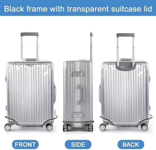 20 inch Clear Luggage Cover for Suitcase Tsa Approved Thicken PVC Plastic Suitcase Protector Cover for Baggage Travel Waterproof. - Image 3