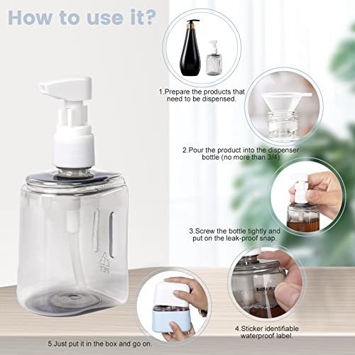 Travel bottles for Toiletries, TSA Approved Travel Containers, Refillable, Portable, Spray Bottles and Pump Bottles with Labels for Creams, Perfumes and Shampoos (Blue) - Image 5