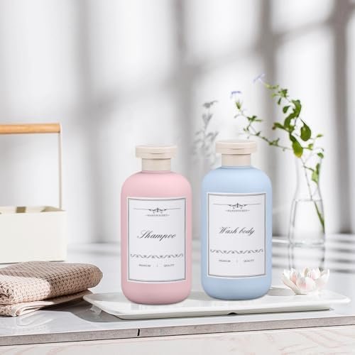 Travel Shampoo Bottle, Empty Plastic Squeeze Bottles 10oz with Flip Cap, Lotion Container for Toiletries - Image 5