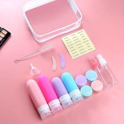 Gemice 16 Pack Travel Size Bottles, TSA Approved Leakproof Travel Containers for Toiletries, Silicone Refillable Travel Essentials Accessories with Travel Bag for Shampoo Conditioner - Image 5