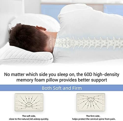 Camping Pillow Lightweight,Easy to Carry,Memory Foam Travel Pillow,Backpacking Pillow,Portable Pillow with Travel Storage Bag,Removable Pillow Cover (White) - Image 4