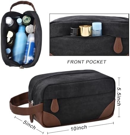Duffle Bag for Travel,Carry on Bag Travel Bags for Men Canvas Duffel Bag Overnight Weekend Gym Bag Carry On Luggage Bags Black with Toiletry Bag - Image 7
