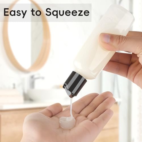 TUZAZO 10 Pack 3.4 oz Travel Bottles for Toiletries TSA Approved Leakproof Travel Size Containers Empty Small Plastic Shampoo Lotion Bottles with Labels (Clear) - Image 4