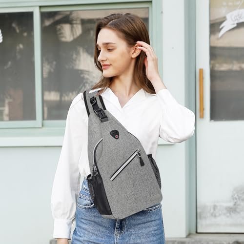 MOSISO Sling Backpack, Multipurpose Crossbody Shoulder Bag Travel Hiking Daypack - Image 9