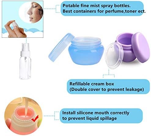 10Pack Leakproof Silicone Travel Bottles,TSA-Approved Travel Toiletry Bottles for Shampoo Lotion Body Wash-Essential Travel Accessories, Travel Sized Containers for Toiletries - Image 6