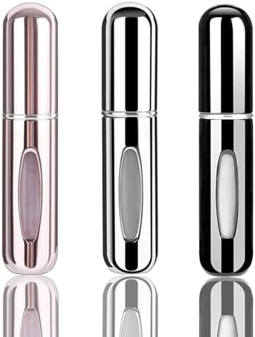 3 PCS Mini Perfume Atomizer Bottles,5ml Spray Container,Portable Size Refillable Pump for Traveling and Outgoing