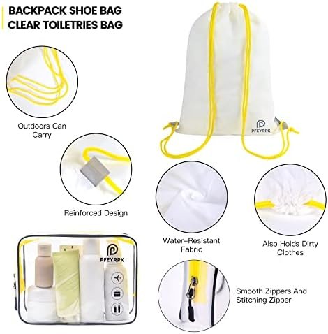 Lightweight Compression Packing Cubes for Suitcases, Compressible Expandable Travel Packing Organizer with Clear Toiletries and Backpack Bag, Travel Essentials for Carry on Luggage 7 Set - Image 5