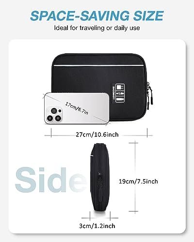 BAGSMART Electronics Organizer Travel Case, Small Cable Organizer Bag for Essentials, Tech Organizer as Accessories, Cord Organizer for Phone, Power Bank, SD Card, Black - Image 5