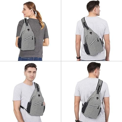 MOSISO Sling Backpack, Multipurpose Crossbody Shoulder Bag Travel Hiking Daypack - Image 7