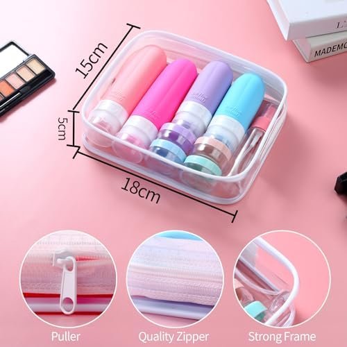 Gemice 16 Pack Travel Size Bottles, TSA Approved Leakproof Travel Containers for Toiletries, Silicone Refillable Travel Essentials Accessories with Travel Bag for Shampoo Conditioner - Image 4