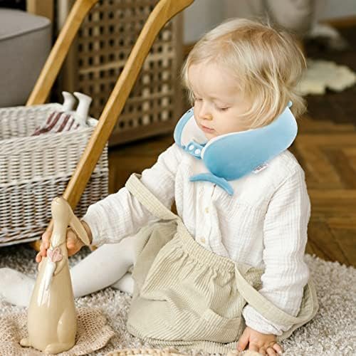 Niuniu Daddy Kids Travel Pillows for 3-8 Y/O -Soft Adjustable Memory Foam Neck Pillows for Airplane, Car Seat, Traveling - Blue Shark Kids Road Trip Essentials for Boys Girls - Shark Neck Pillow - Image 2