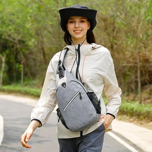 MOSISO Sling Backpack, Multipurpose Crossbody Shoulder Bag Travel Hiking Daypack - Image 5