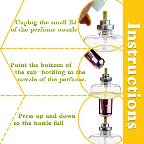 Portable Mini Refillable Perfume Atomizer Bottle Spray, Scent Pump Case for Travel 4 Pcs Pack of 5ml - Image 6