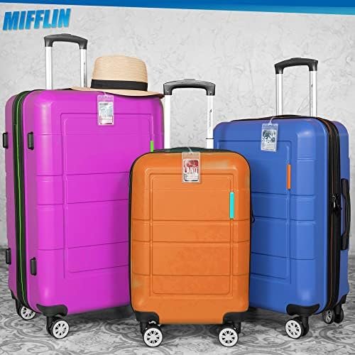 Mifflin-USA Luggage Tags with Transparent Loops (Clear, 10 Pack), Waterproof Travel Bag Identifiers with Straps, Resealable Suitcase Tag Holders - Image 6