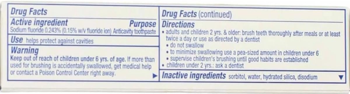 Crest Complete Whitening Scope Minty Toothpaste .85 Oz Travel Size 4 Pack