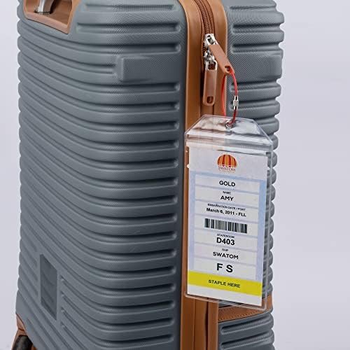 SWATOM Cruise Luggage Tags for Suitcases 4 Sets Carnival, NCL, Princess & MSC Waterproof Clear Luggage Bag Tag Holders for 2024 & 2025 Cruise Ships Essentials - Image 7