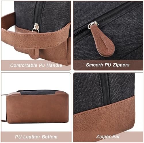 Duffle Bag for Travel,Carry on Bag Travel Bags for Men Canvas Duffel Bag Overnight Weekend Gym Bag Carry On Luggage Bags Black with Toiletry Bag - Image 8