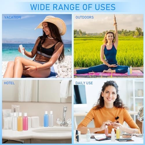 Travel Bottles for Toiletries-6 Pack 3.4oz TSA Approved Travel Size Containers Leak Proof Travel Shampoo Bottles Squeezable Empty Plastic Toiletry Bottles Small Travel Essentials(Clear) - Image 7