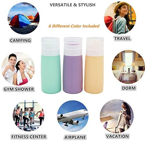 10Pack Leakproof Silicone Travel Bottles,TSA-Approved Travel Toiletry Bottles for Shampoo Lotion Body Wash-Essential Travel Accessories, Travel Sized Containers for Toiletries - Image 4