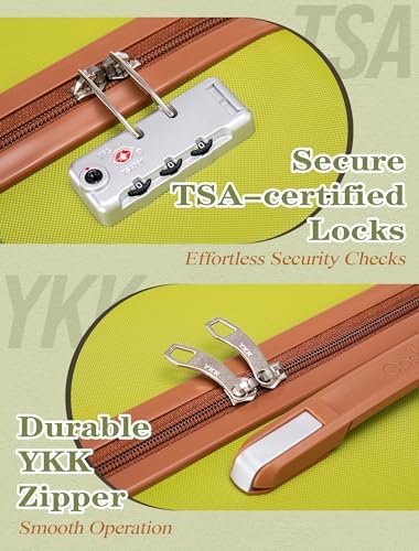 Carry On Luggage 22x14x9 Airline Approved, 20 Inch Carry on Suitcases with Wheels, ABS Lightweight Carry-on Luggage, Travel Suitcase Set with Wheels and TSA Lock - Image 2