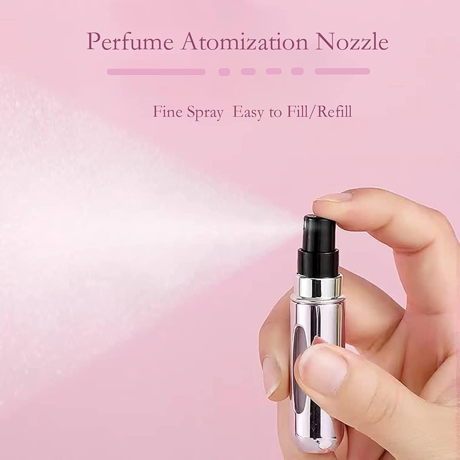 Perfume Travel Refillable-Travel Accessories-Perfume Atomizer Bottle Portable,Stocking Stuffers for Women Outdoor and Traveling 5ML (Travel Essentials,5 pack) - Image 7