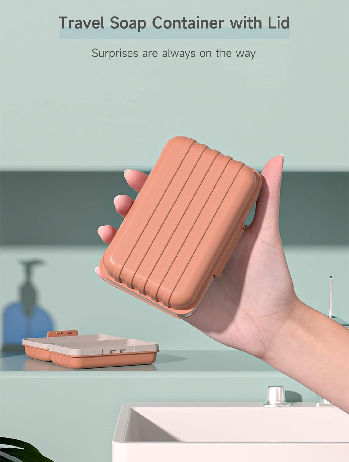 Leakproof Travel Soap Dish with Lid - Draining Soap Bar Holder - Travel Soap Container - Portable Soap Case for Traveling, Camping, Outdoor, Gym, Bathroom,Travel Essentials - Image 6