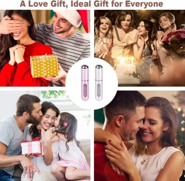 Travel Mini perfume Refillable Atomizer Container, Portable, Travel Size, Scent Pump Case, Fragrance Empty spray bottle for Traveling and Outgoing 5ml (2Pcs) - Image 6