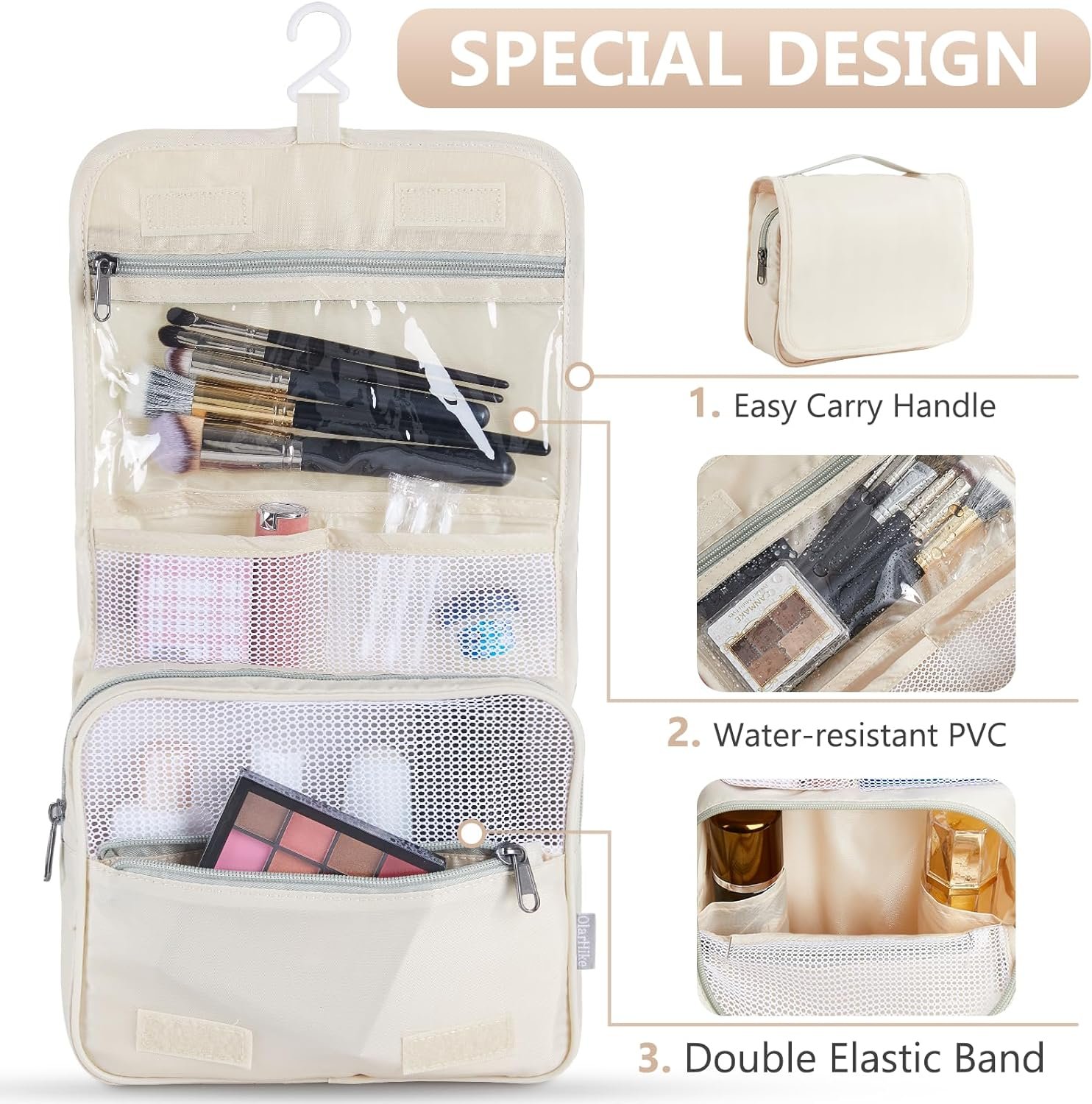 8 Pieces Packing Cubes for Travel, Sturdy Suitcase Organizer in 4 Sizes (Extra Large, Large, Medium, Small), OlarHike Luggage Cubes with Toiletry Bag, Travel Essentials, Cruise Ship Gifts for Women - Image 5
