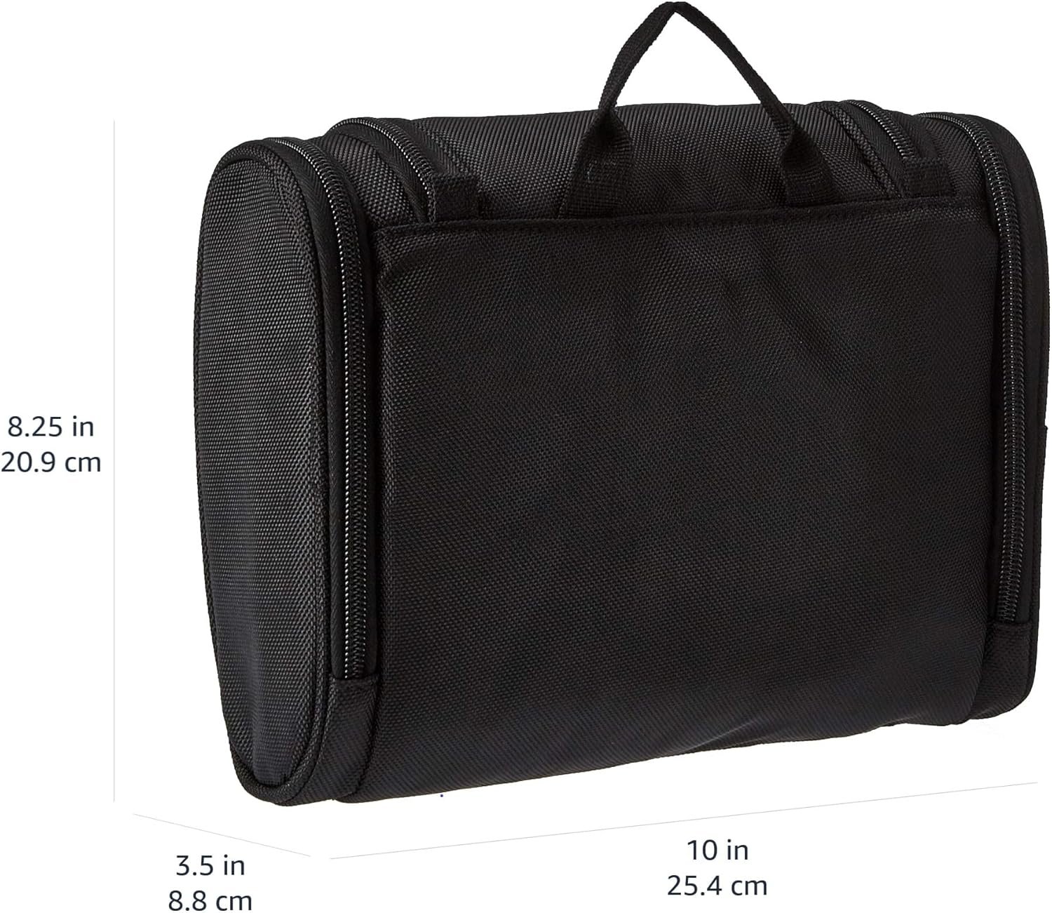 Amazon Basics Hanging, Travel Toiletry Bag Organizer, Shower Dopp Kit, Black - Image 4