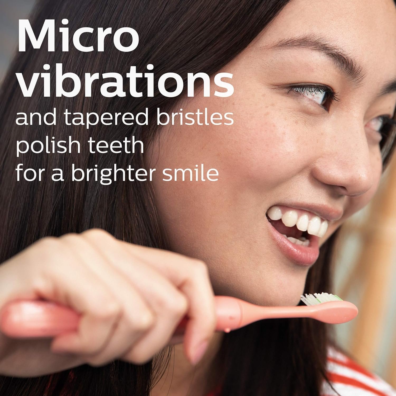 Philips One by Sonicare Battery Toothbrush, Brush Head Bundle, Miami Coral, BD1001/AZ - Image 2