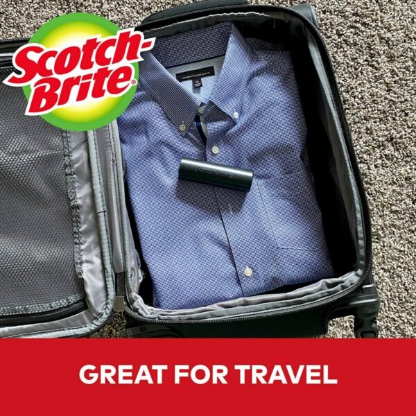Scotch-Brite Mini Travel Lint Roller, Works Great On Pet Hair, 30 Sheets - Image 4